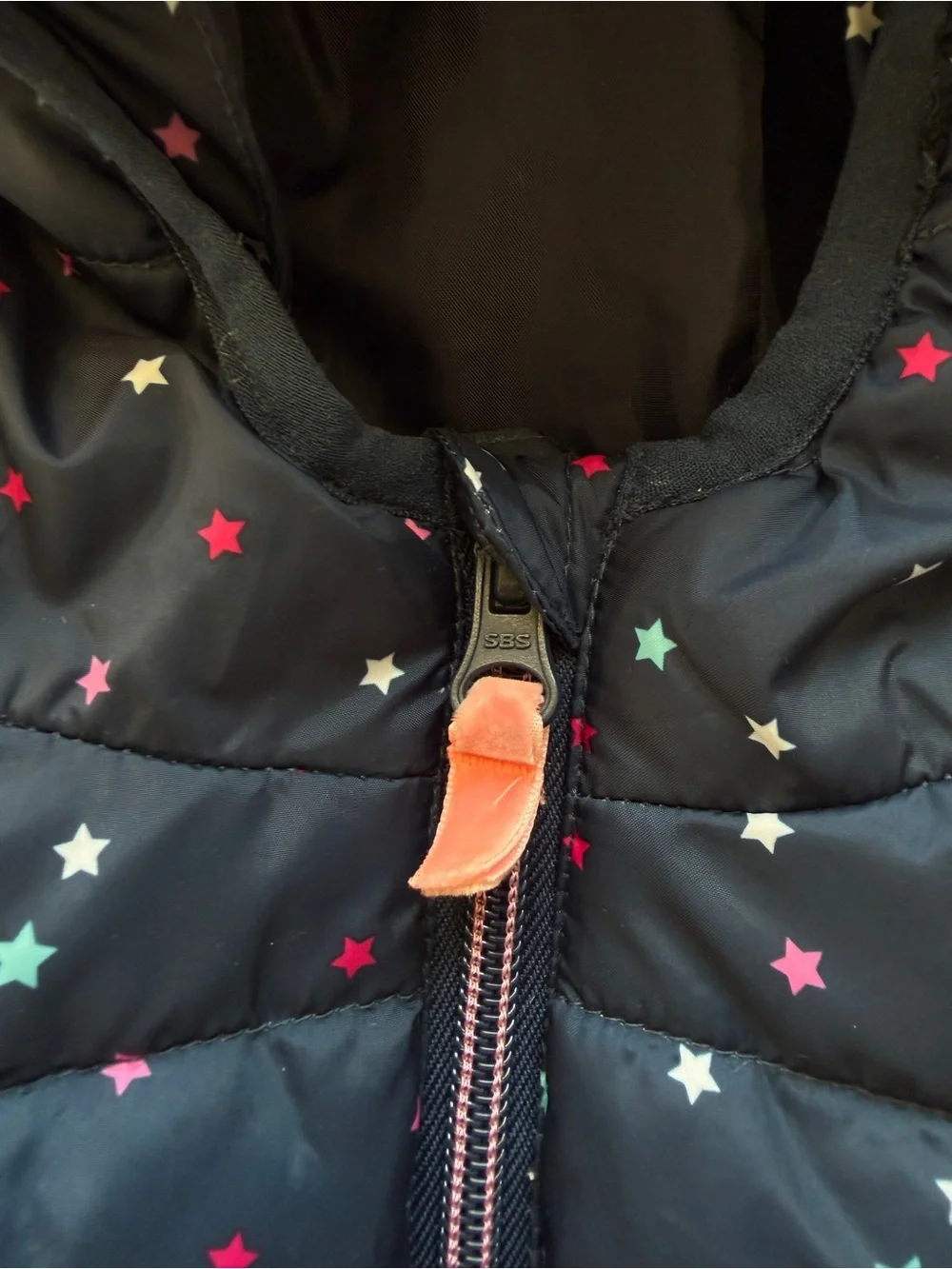 Rokka & Rolla Navy Star-Print Puffer Jacket - 18-24 Months
